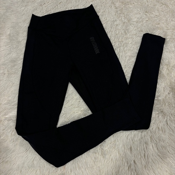 Gymshark Leggings Womens Black Fitted Compression Gym Pants Small - Picture 8 of 8